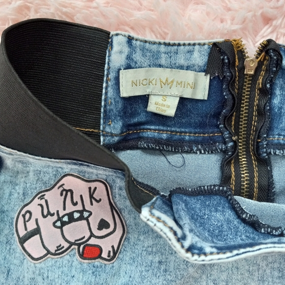 Nicki Minaj retro 80s aesthetic acid washed custom punk skirt- SOLD@hosted store - Picture 4 of 16